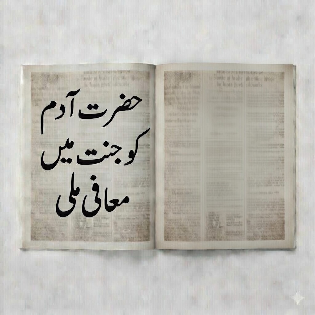 حضرت آدمؑ کو جنت میں معافی ملی
